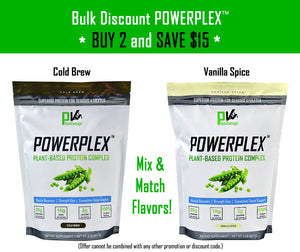 POWERPLEX Plant Protein Bulk Discount (2 Bags - 4 Lbs Total)