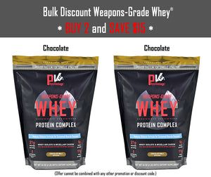 Weapons-Grade Whey® Protein Bulk Discount (2 Bags - 4 lbs total)