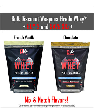 Weapons-Grade Whey® Protein Bulk Discount (2 Bags - 4 lbs total)