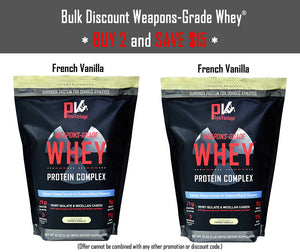 Weapons-Grade Whey® Protein Bulk Discount (2 Bags - 4 lbs total)