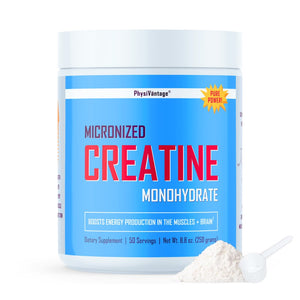 Pure Creatine Monohydrate Powder - Micronized & Unflavored