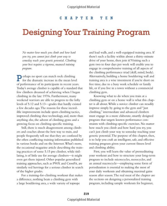 Training For Climbing book by Eric Horst - PhysiVāntage®