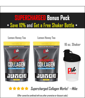 Supercharged Collagen Bonus Pack with Free Shaker Cup