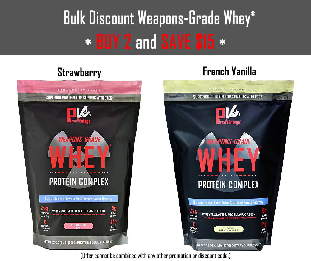 Weapons Grade Whey Protein Isolate 2 lb Sports Performance Complex Strawberry